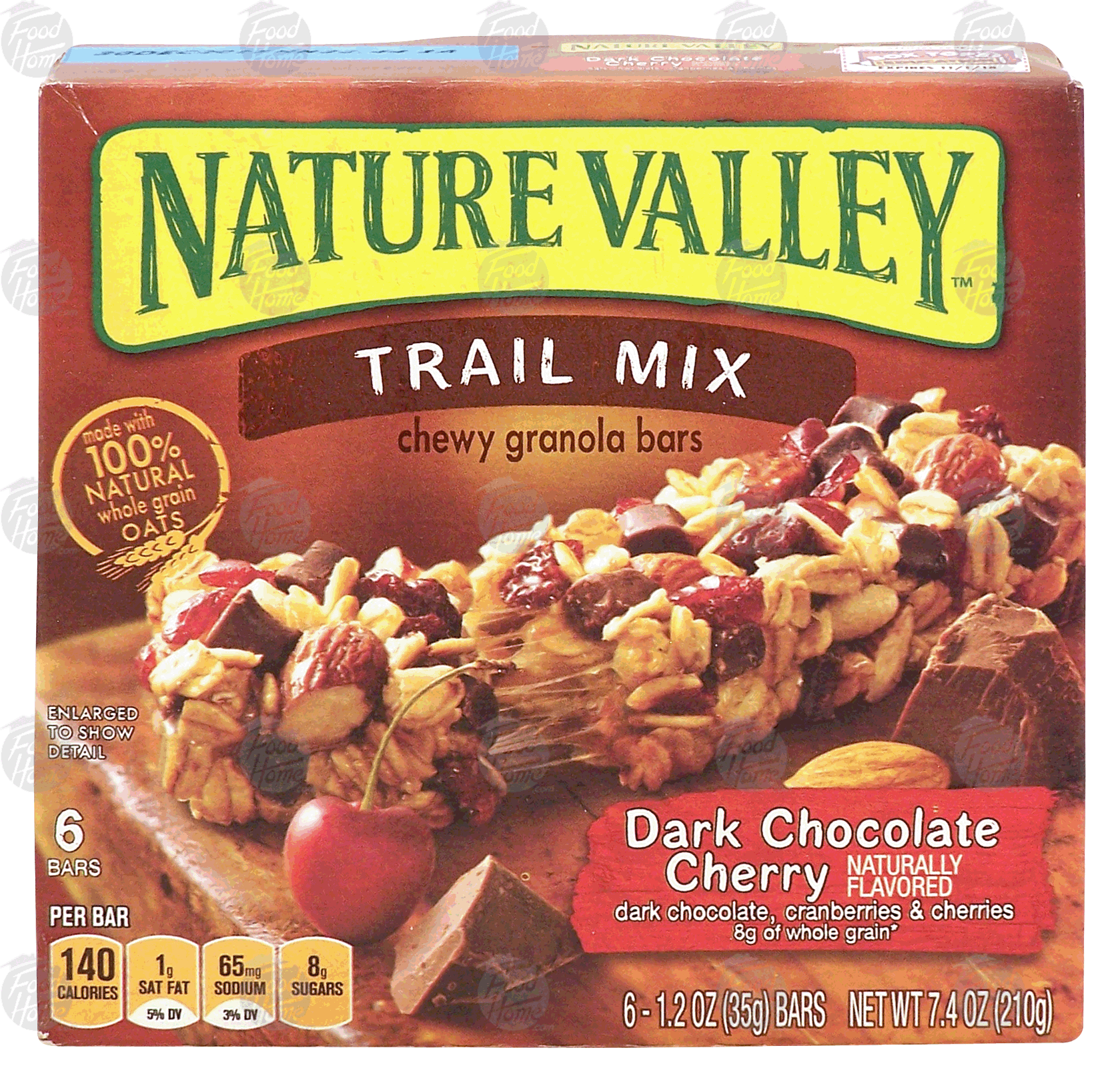 Nature Valley Trail Mix dark chocolate cherry chewy granola bars, dark chocolate, cranberries & cherries, 6 ct Full-Size Picture